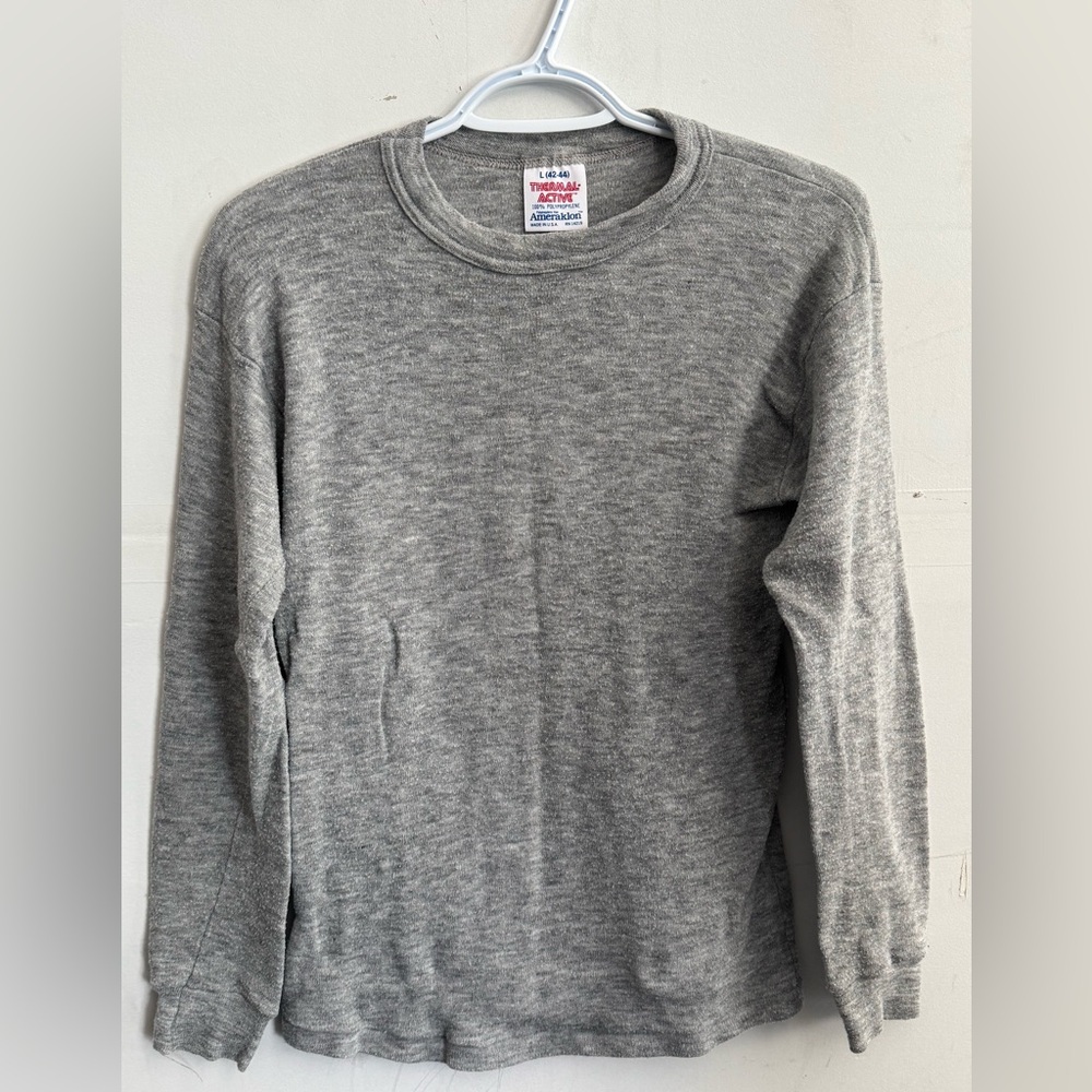 VintageGray Thermal Long Sleeve Shirt